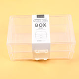 Scatola portaoggetti a doppio strato con maniglia per manubri