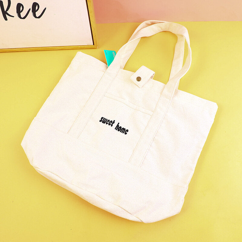 Semplice borsa a tracolla in tela in stile giapponese-2