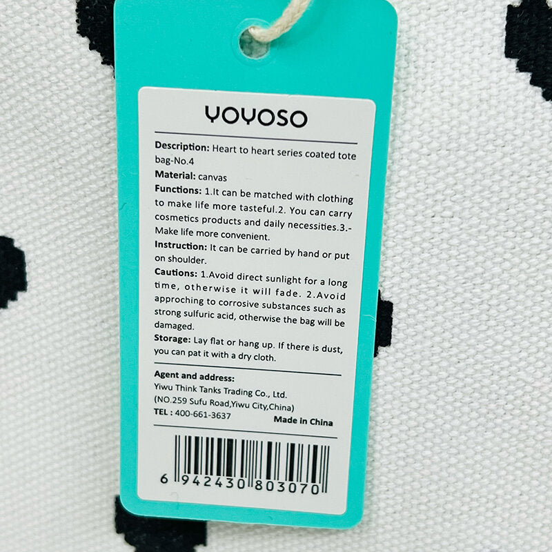 Borsa rivestita della serie Heart to heart-No.4