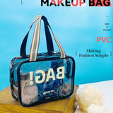 Borsa cosmetica portatile rettangolare trasparente (BAG )-piccola