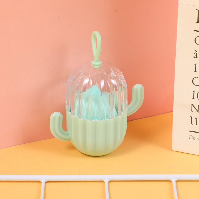 Spugna per il trucco di bellezza Cactus, verde