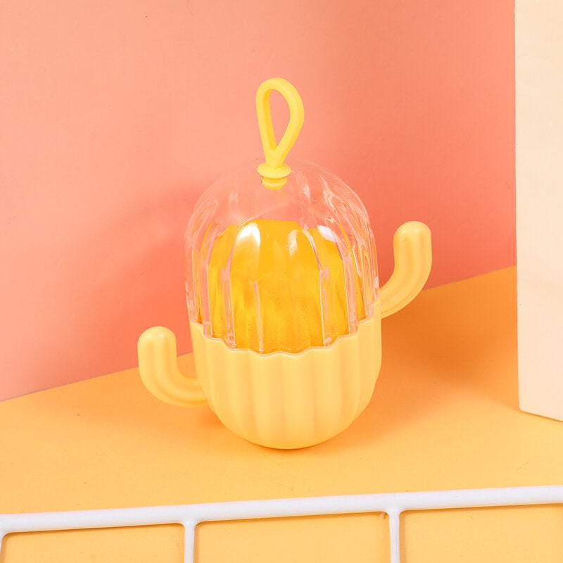 Spugna di trucco di bellezza Cactus, giallo