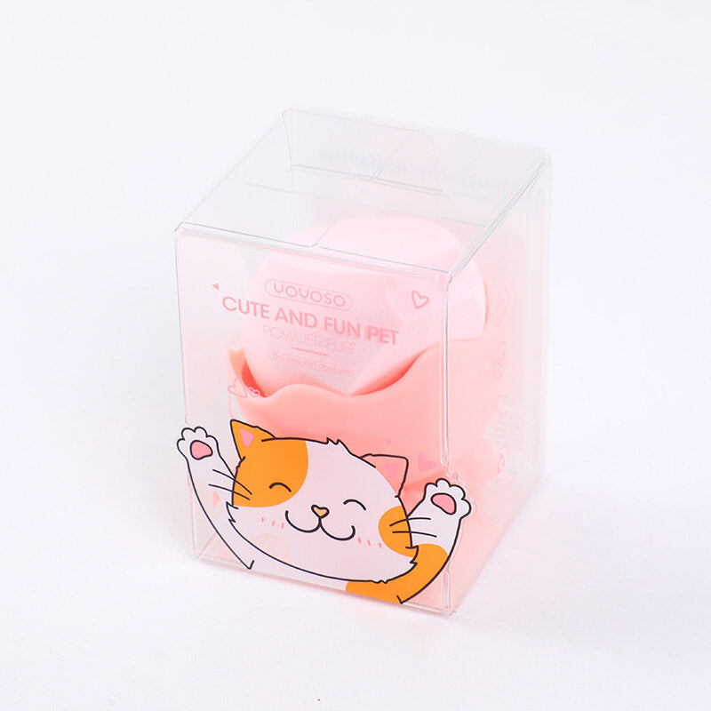 Carino e divertente piumino per cipria per animali domestici-rosa