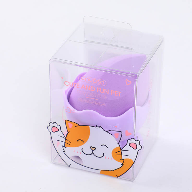 Carino e divertente piumino per cipria per animali domestici-viola