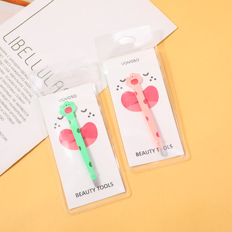 Pinzetta obliqua di sopracciglia in stile cartone animato -pz