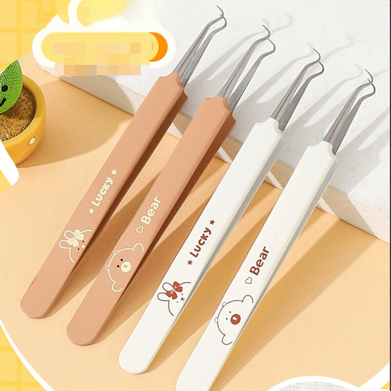 Clip di acne portatile della serie Cute Pet con punta a gancio-1pz