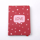 San Valentino - Elegante copertina rigida A6 - Pagina interna con riga orizzontale 96 pezzi