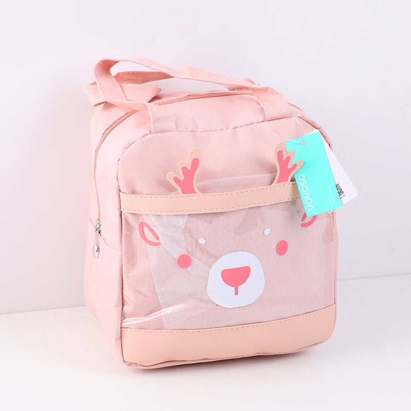 Borsa per il pranzo "Cervo" con te - bento bag in stile verticale