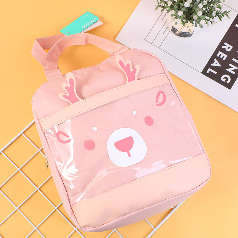 Borsa per il pranzo "Cervo" con te - bento bag in stile verticale