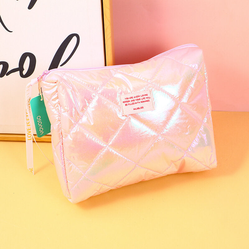 Cuscino di cotone in piuma borsa cosmetica