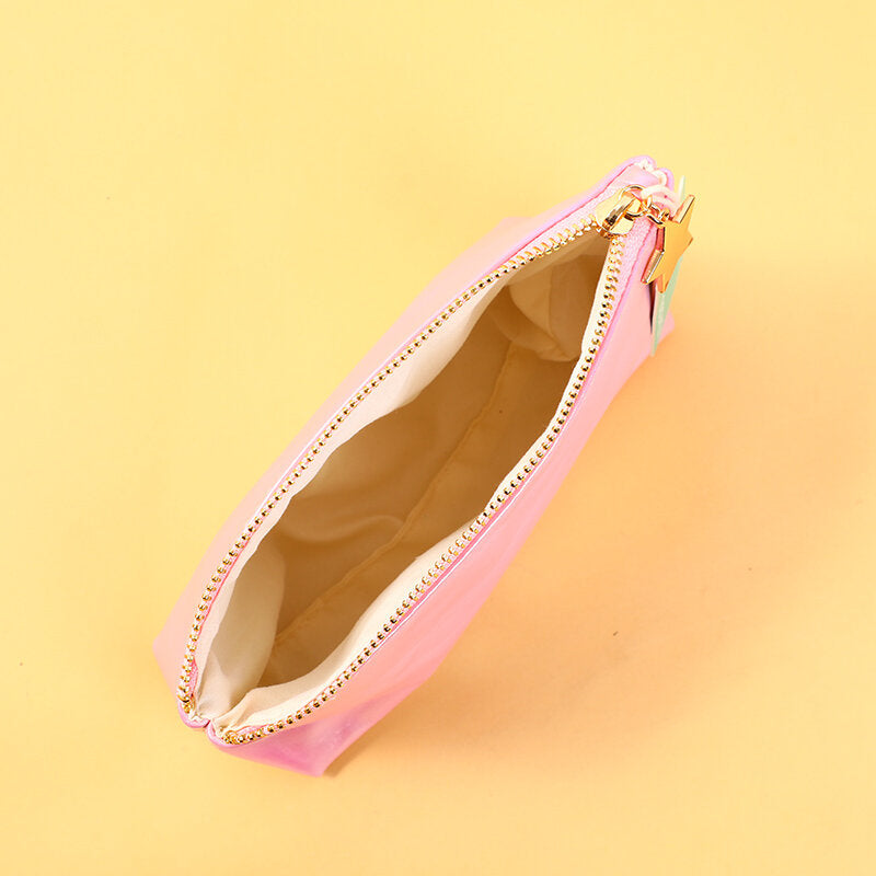 Borsa cosmetica di documenti di colore sfumato laser