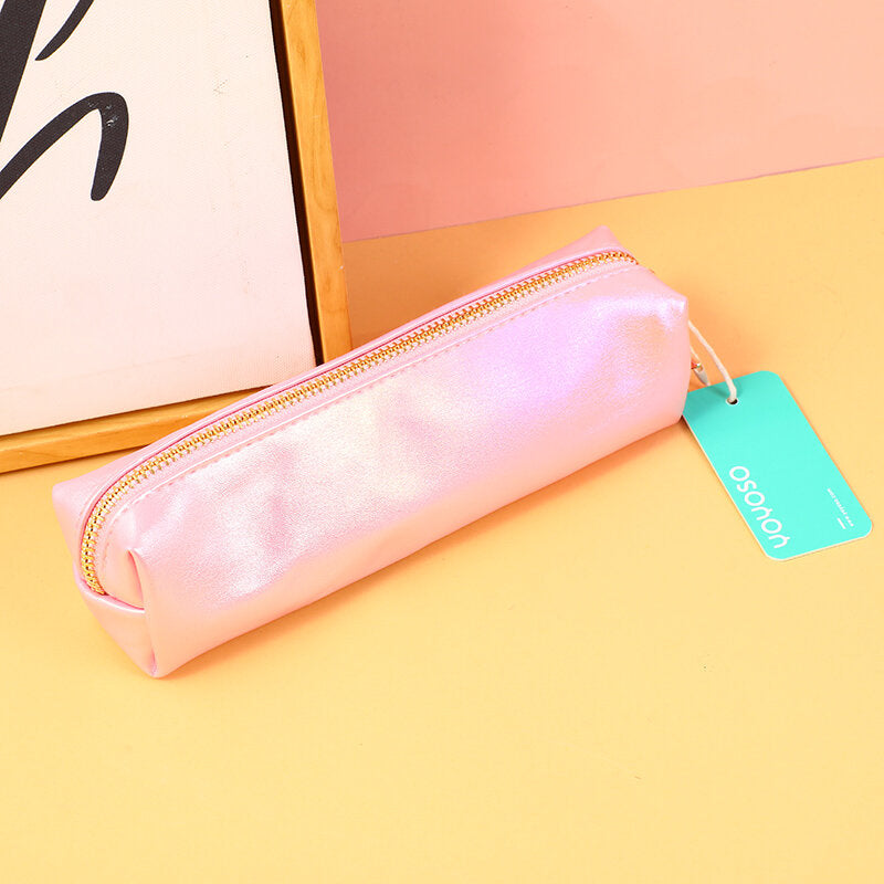 Borsa cosmetica a forma di penna di colore sfumato laser