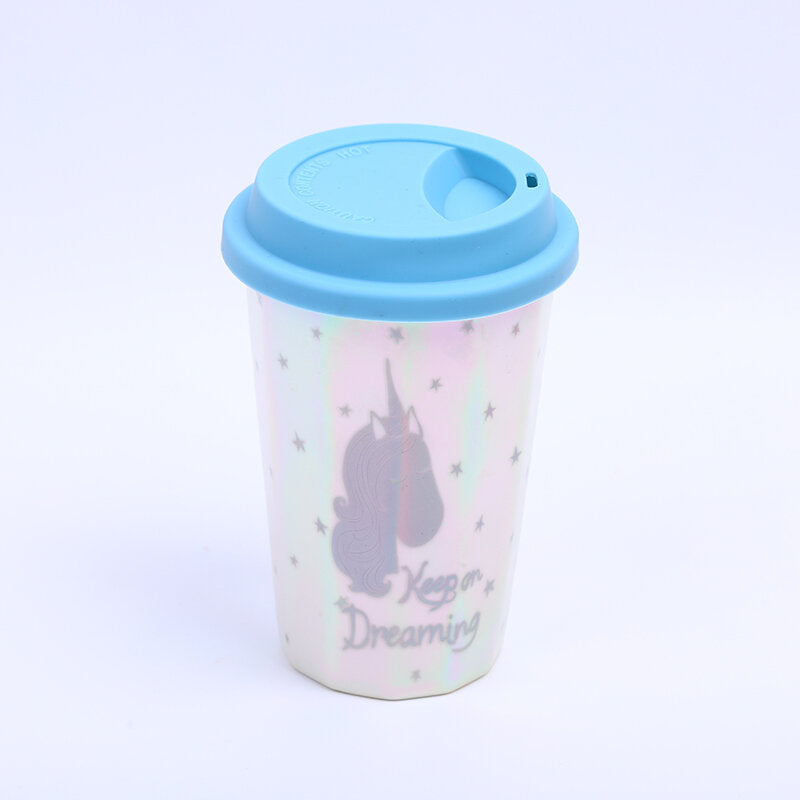 Tazza a rombi di animali simpatici 400ml-blu
