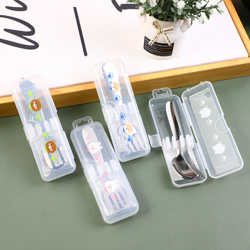 Set di mini cucchiai e forchette dei cartoni animati