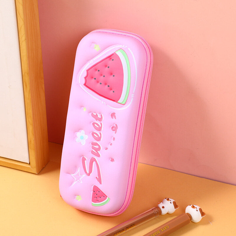 Astuccio di matite in EVA color anguria