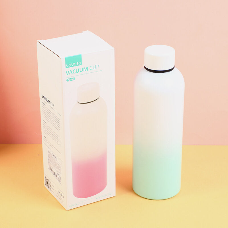 Tazza in acciaio inossidabile monostrato di grande capacità da 750 ml-verde