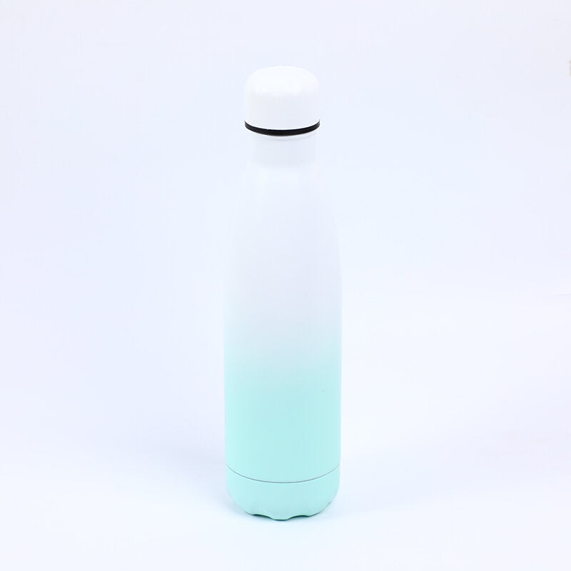 borraccia ovale monostrato in acciaio inossidabile da 750 ml-verde