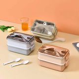 Lunch box portatile isolato a doppio strato in acciaio inossidabile - 1200 ml