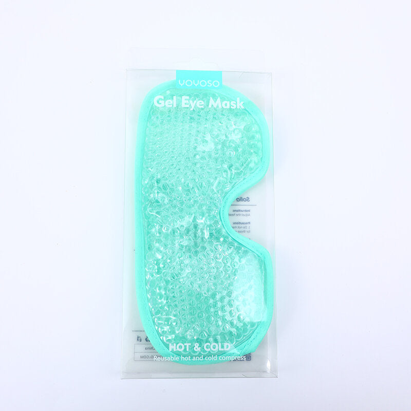 Maschera occhi in gel tinta unita-verde