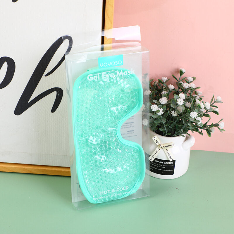 Maschera occhi in gel tinta unita-verde