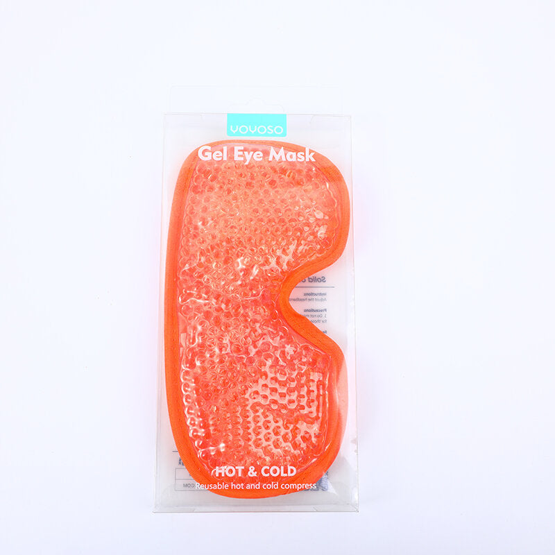 Maschera occhi in gel tinta unita-arancione