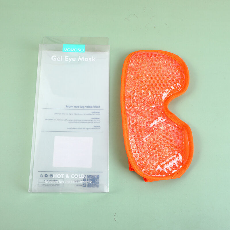 Maschera occhi in gel tinta unita-arancione