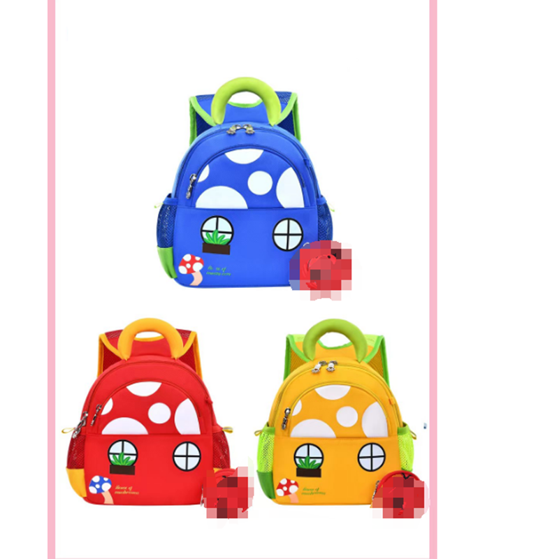 Zaino insetti per bambini con fibbia rotonda - rosso