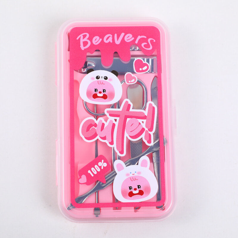 Set di sette pezzi di forbici di unghie Changable Beaver