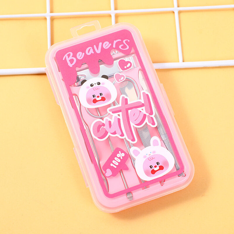 Set di sette pezzi di forbici di unghie Changable Beaver