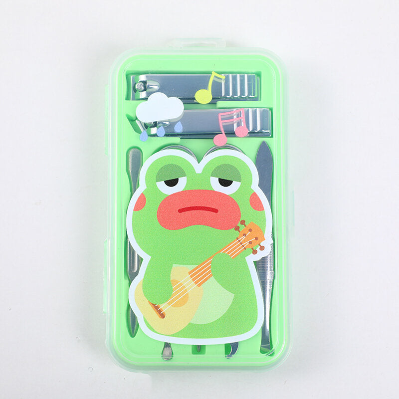 Tagliaunghie a rana a movimento lento set da sette pezzi