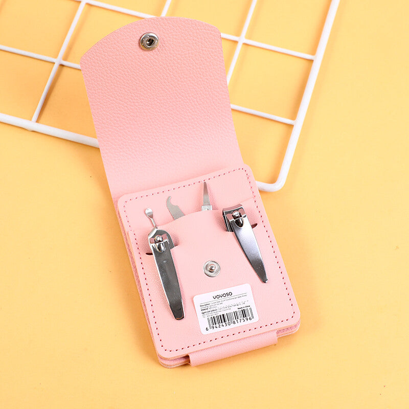 Specchio portatile multifunzione Cookie Bear (incluso set di strumenti per manicure)