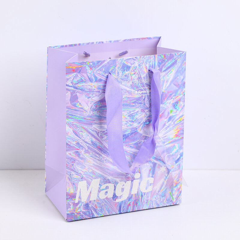 Borsa regalo verticale galassia colorata-S