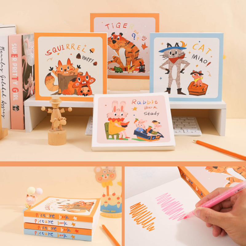 Libro da disegno Crazy Animal City 24K