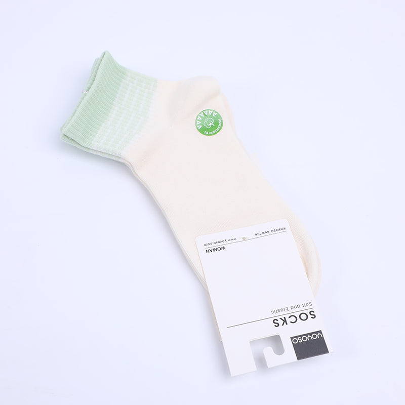 Calzini casual verdi da donna a metà polpaccio - due paia