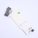 Calzini casual da uomo a metà polpaccio con lettere inglesi e bordo a coste - due paia