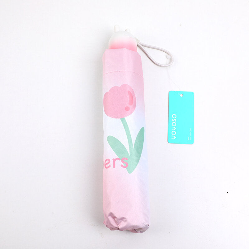 Ombrellone da sole per gite primaverili a forma di coniglio