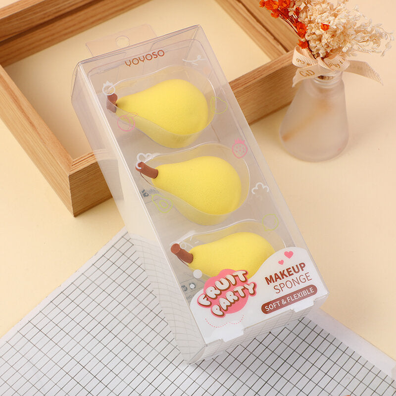 Set di spugne per il trucco di bellezza (pera)