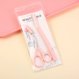 Forbici per sopracciglia e rifinitore per sopracciglia 2 pz. combo