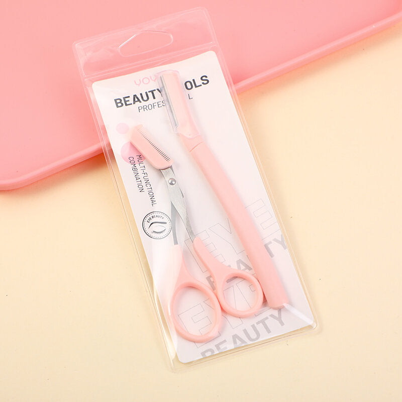 Forbici per sopracciglia e rifinitore per sopracciglia 2 pz. combo