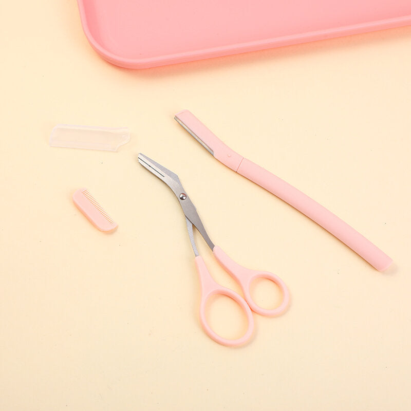 Forbici per sopracciglia e rifinitore per sopracciglia 2 pz. combo