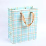 Dolce sacchetto regalo verticale con motivo a quadri - S