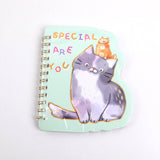 Taccuino a spirale con stile diario di un gattino carino A6-pagine interne a righe orizzontali