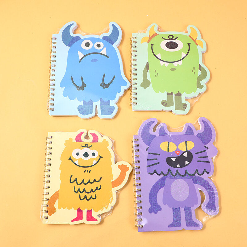 Quaderno a bobina Dopamine monster styling B6 - pagine interne a righe orizzontali