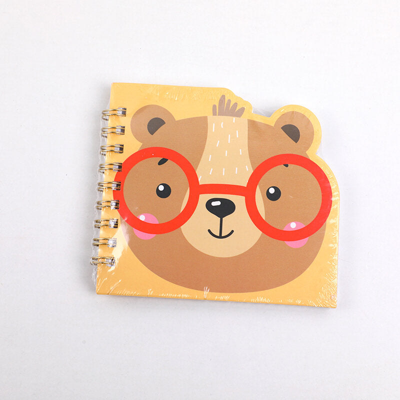 Cartoon cute pet styling coil notebook A6-pagine interne a linea orizzontale