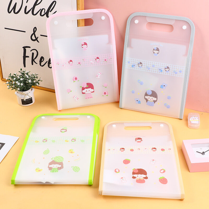 Borsa per cartelle verticali a 13 strati Fruit Girl– 1 pezzo
