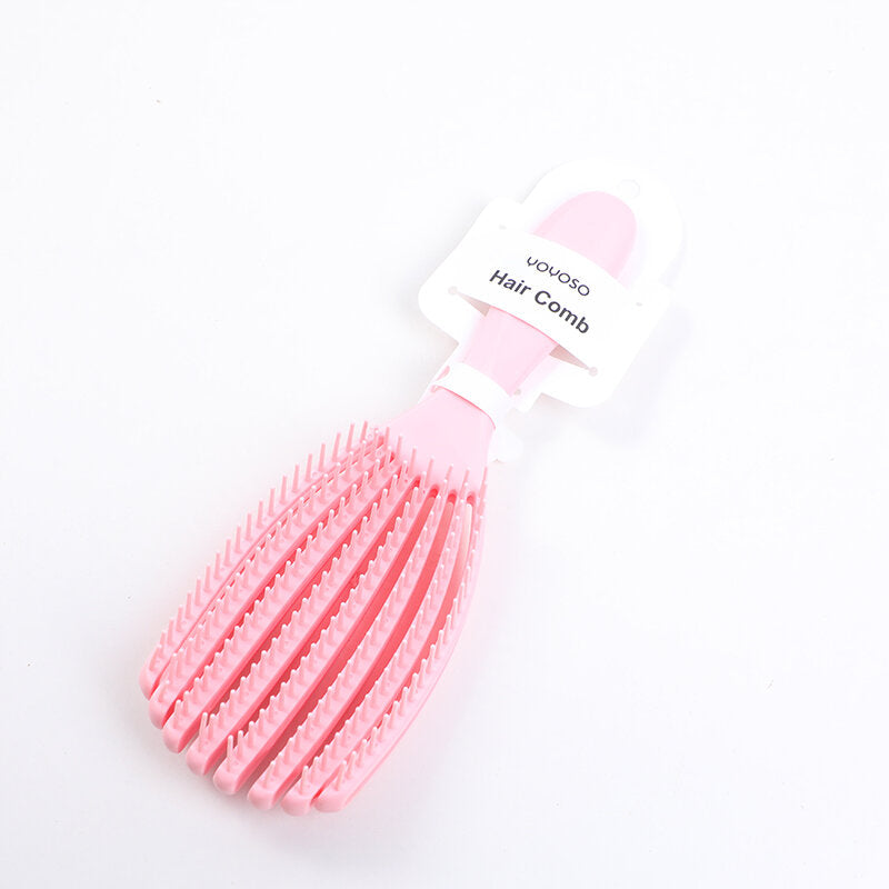 Pettine per lo styling a forma di conchiglia - rosa