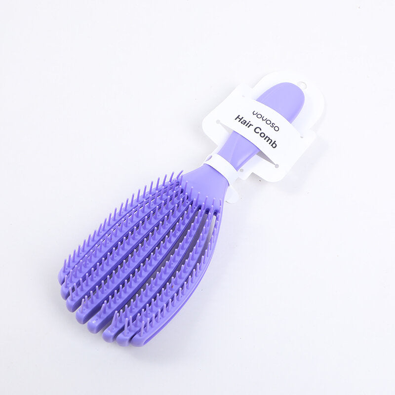 Pettine per lo styling a forma di conchiglia - viola