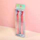 Rifinitore sopracciglia elettrolitico colorato rosso sfumato, set da 2 pezzi, rosa