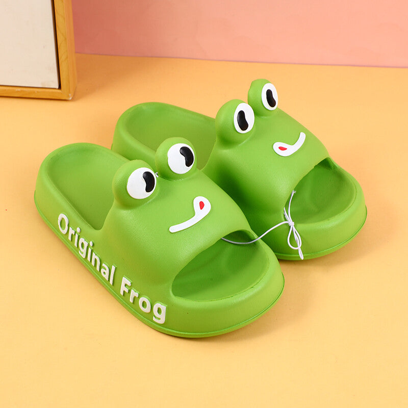 Ciabatte da donna carine e divertenti con testa grande, taglia 36-37 (verde frutta)