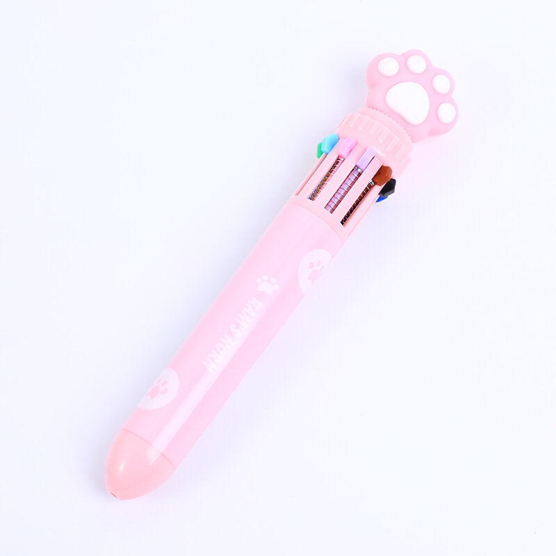 Penna a sfera a dieci colori Cat's Claw